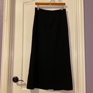 Gap Women's Early 2000s Black Maxi Pencil Skirt with Back Slit Size 6 NWOT